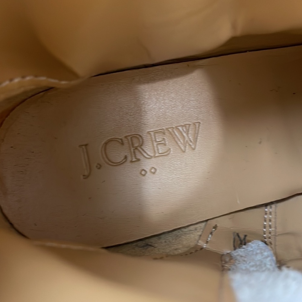 J Crew Walker Leopard Calf Hair Ankle Boots 6.5 - Picture 7 of 9